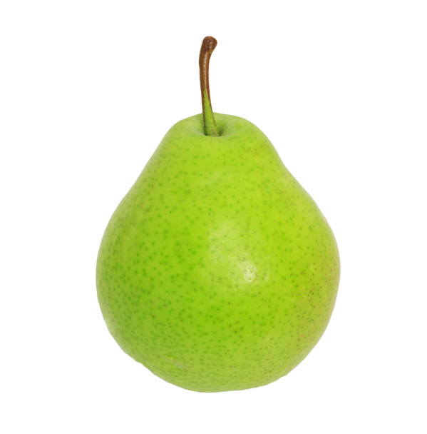 Green pear on white background - Foto, afbeelding