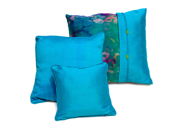 Silk pillows and pillows cases - Photo, Image