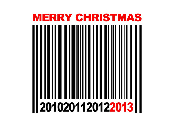 Feliz Navidad código de barras
. - Foto, Imagen