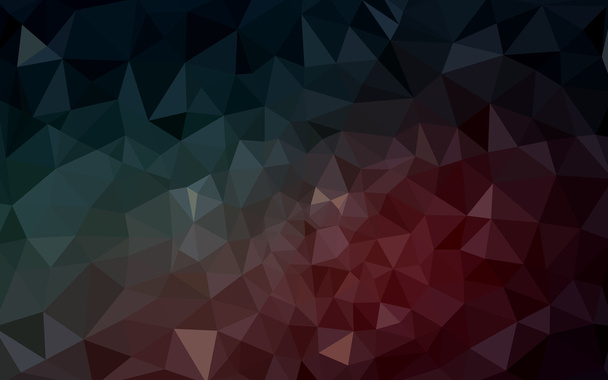 Multicolor dark blue, red polygonal design pattern, which consist of triangles and gradient in origami style. - Vector, Image