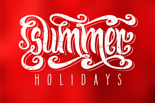 Red Summer holidays - Vector, Imagen