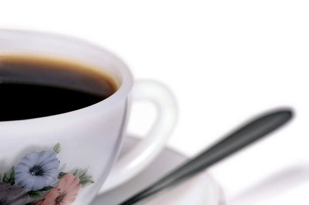 xícara de café e colher - Foto, Imagem