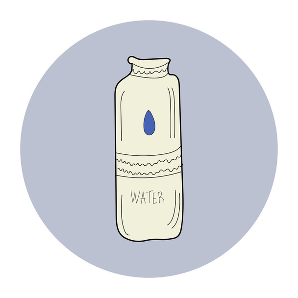 Abstraktní láhev vody ikony - Vektor, obrázek