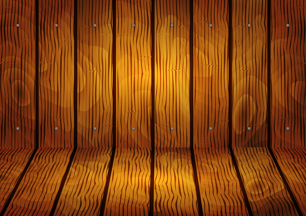 Ξύλινο υπόβαθρο στην καφετιά χρώματα - Διάνυσμα, εικόνα