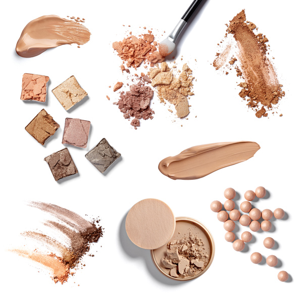 Make up powder facial cosmetics - Photo, Image