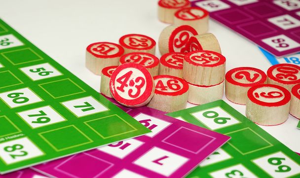 Lotto Bingo Tombala szerencsejáték játék szórakozás - Fotó, kép