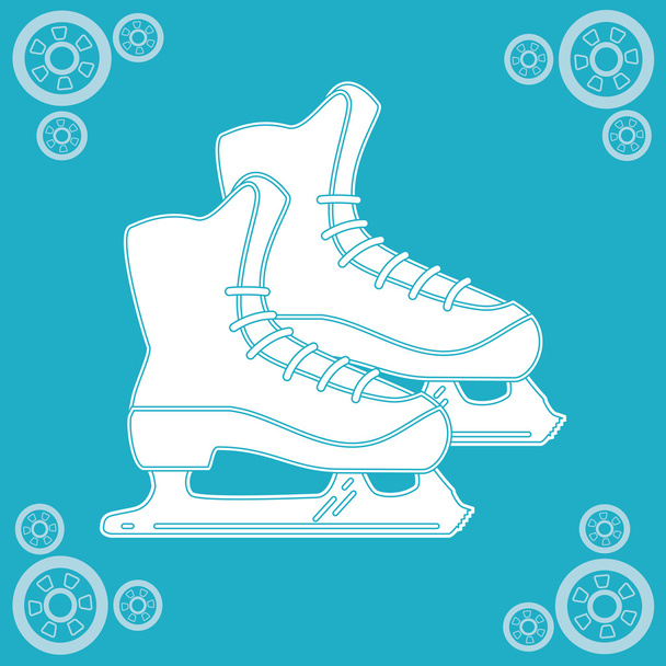 Conception icône de patinage
 - Vecteur, image