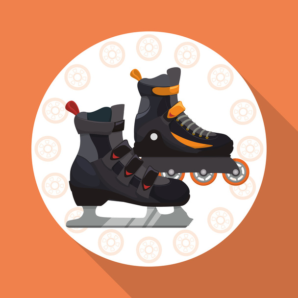 スケートのアイコン デザイン - ベクター画像
