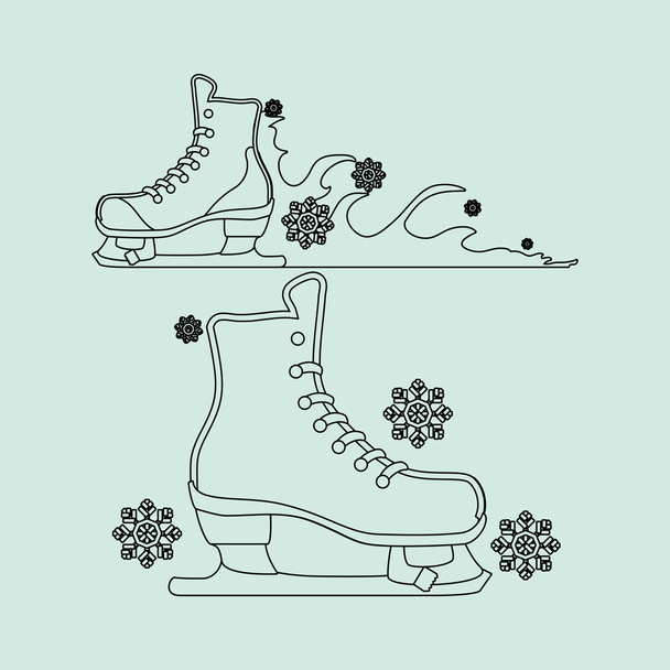 Diseño de icono de patinaje
 - Vector, Imagen