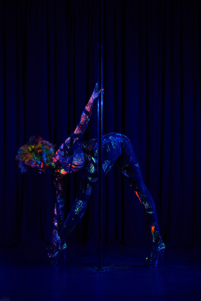 sexy woman dancing striptease - Foto, Imagem