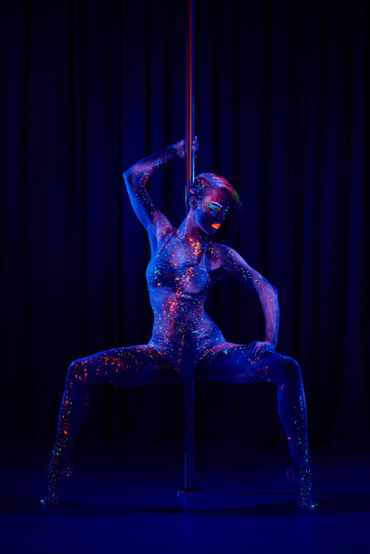 sexy woman dancing striptease - Фото, зображення