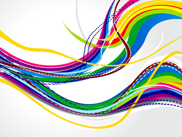 Abstract colorful wave background - Vetor, Imagem
