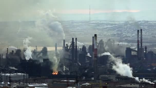Znečištění ovzduší, průmysl, metalurgie, čas zanikla - Záběry, video
