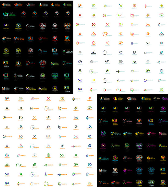 Enorme mega verzameling van abstracte logo 's - Vector, afbeelding