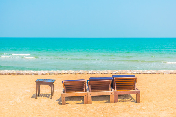 üres strand székek - Fotó, kép