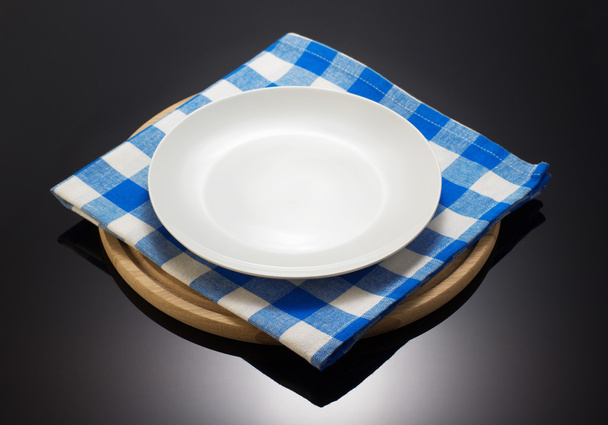 napkin cloth and cutting board  - Foto, Bild