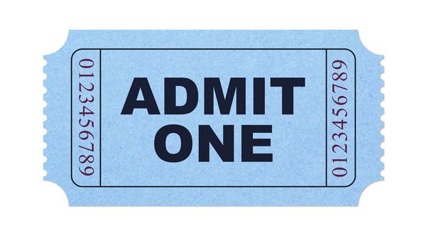 Admit one ticket - Photo, Image