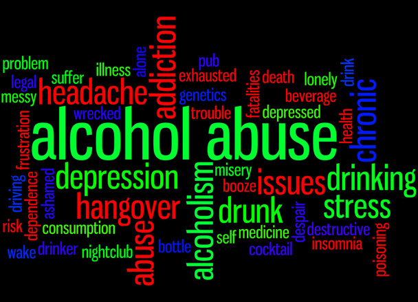 Abuso de alcohol, concepto de nube de palabras 3
 - Foto, imagen