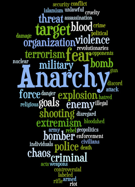 Anarchia, szó felhő fogalmát 8 - Fotó, kép