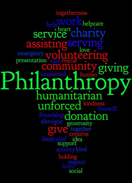 Philanthropie, concept de nuage de mots 5
 - Photo, image