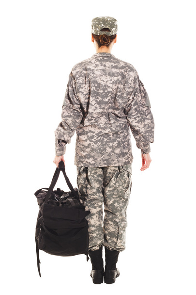 Voják ve vojenské uniformě - Fotografie, Obrázek
