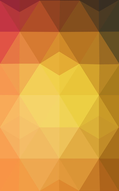 Pomarańczowy wzór wielokąta, który składa się z trójkątów i gradientu, tło w stylu origami. - Zdjęcie, obraz