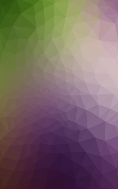 Multicolor rosa escuro, padrão de design poligonal verde, que consistem em triângulos e gradiente no estilo origami
. - Foto, Imagem