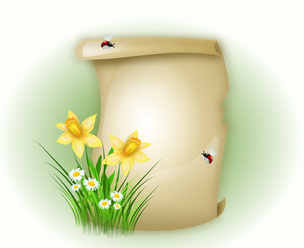 Spring background for greeting - Photo, Image
