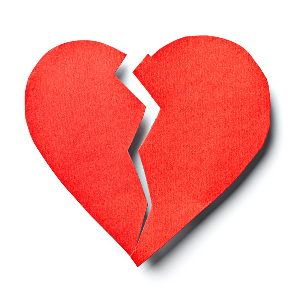 Corazón roto relación de amor
 - Foto, imagen