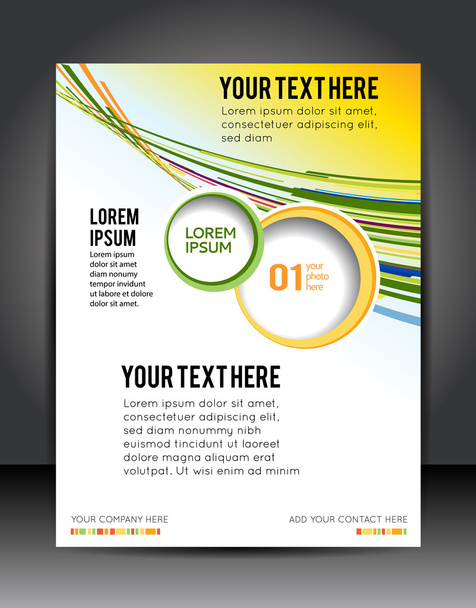Stylish presentation of business poster - Vector, Image