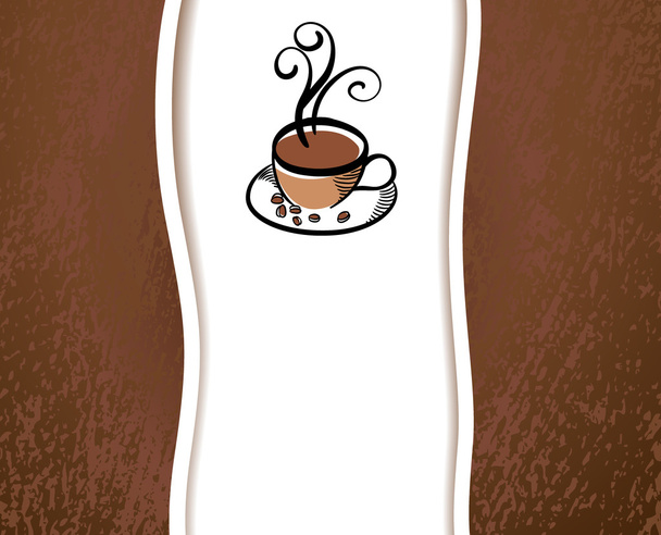 coffee cup on background - Vector, afbeelding