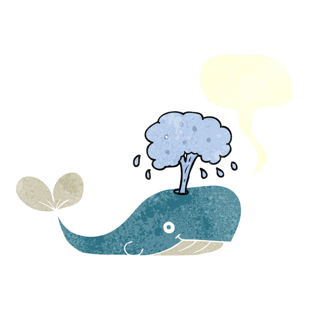 gratuit texturé dessin animé baleine spouting
  - Vecteur, image