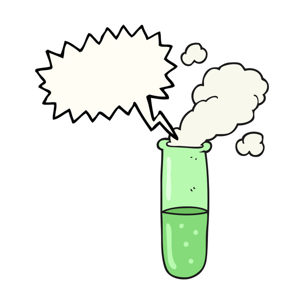 voz burbuja dibujos animados ciencia prueba tubo
 - Vector, imagen