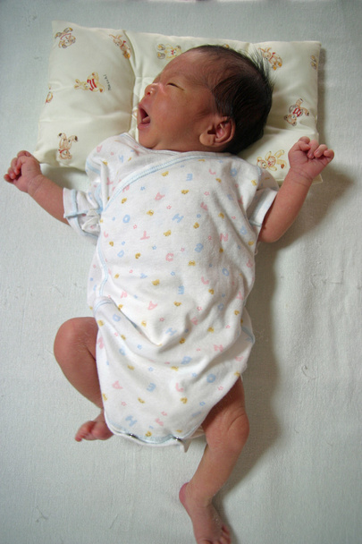 Japoński (0-letni chłopiec nowo narodzonych dzieci) - Zdjęcie, obraz