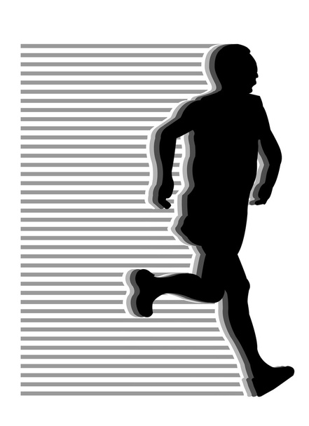 Runner silhouettes - Vector, Image
