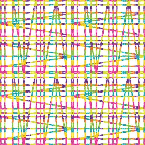 Бесшовный рисунок цветных нитей
 - Вектор,изображение