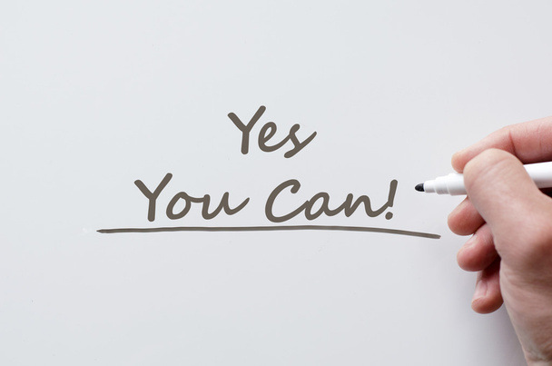 Yes you can written on whiteboard - Photo, Image