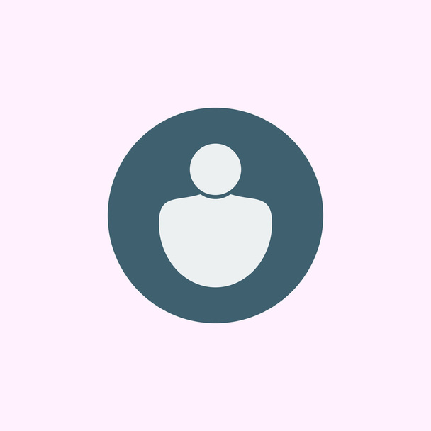 Icona utente, su sfondo blu cerchio, contorno bianco
 - Vettoriali, immagini