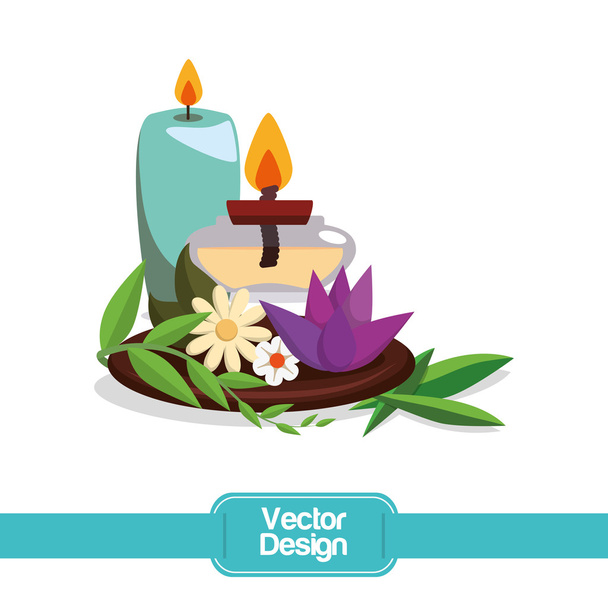 Spa center design - Vector, Image