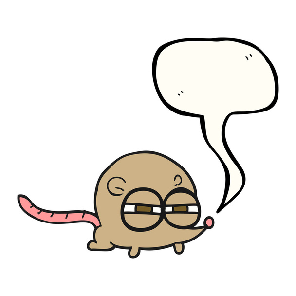 řeči bubliny cartoon zlo myš - Vektor, obrázek