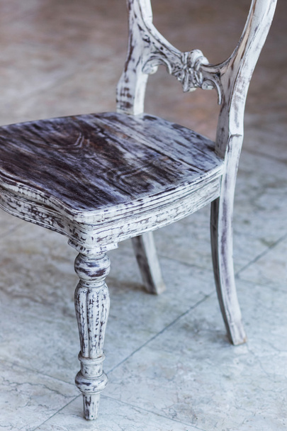 Shabby vintage fából készült szék - Fotó, kép
