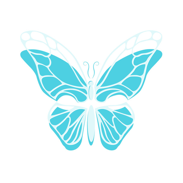 Vecteur papillon dessiné à la main isolé sur fond blanc
. - Vecteur, image