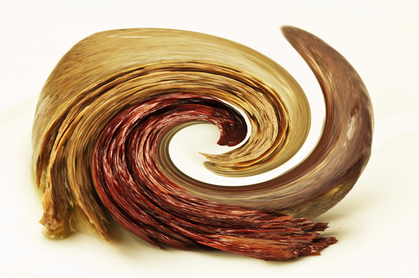 przędzenia spirala brązowy biały - Zdjęcie, obraz