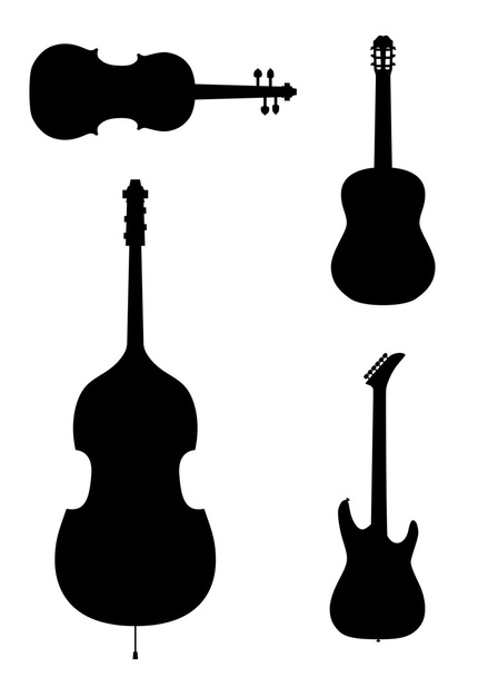 set of musical instruments - Vector, Image