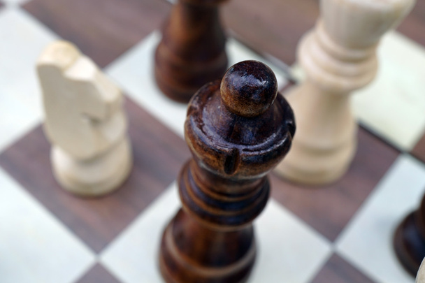 πιόνια σκακιού, κοντινό πλάνο - Φωτογραφία, εικόνα