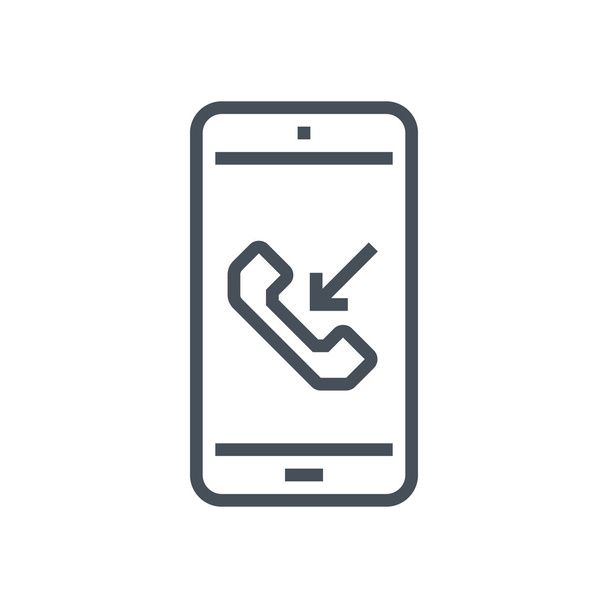Incomming phone call icon - Vector, Image