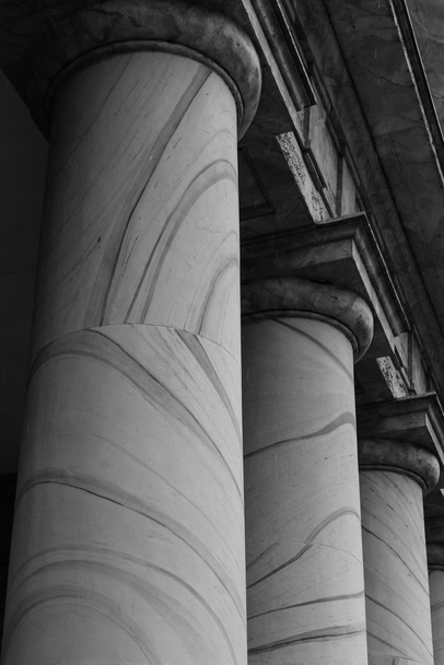 ワシントン州の古い建物石の柱 - 写真・画像