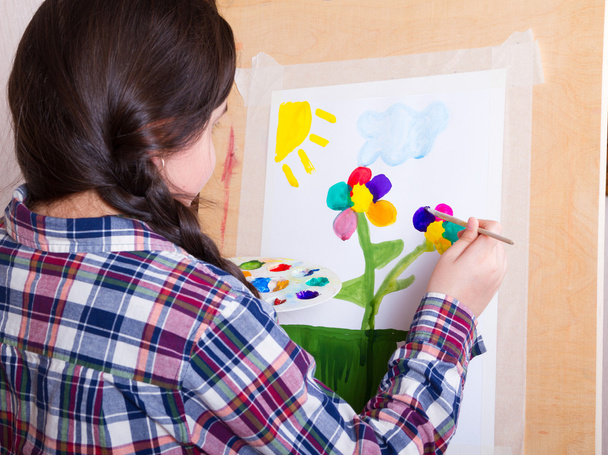 Цветок с разноцветными лепестками
 - Фото, изображение