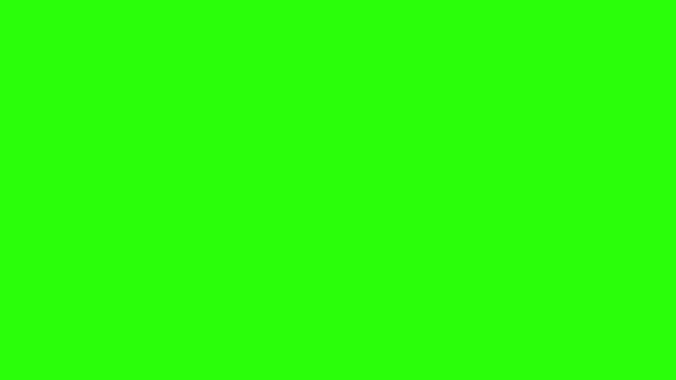 Business couples handshake on green chromakey. - Footage, Video