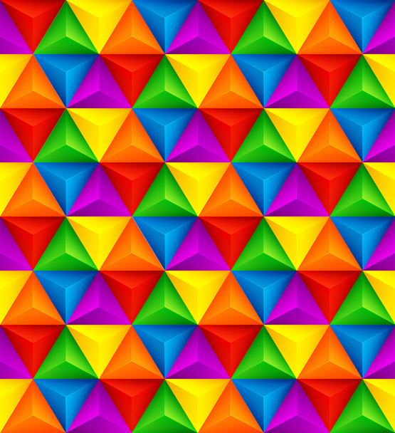 Absztrakt geometriai háromszög varrat nélküli 3D-s textúra. Vektoros illusztráció - Vektor, kép